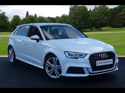 YK66VPP AUDI A3 TDI S LINE WHITE 2016, Bradford Audi