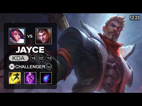 Jayce vs Fiora Top - KR Challenger - Patch 12.23 Season 12