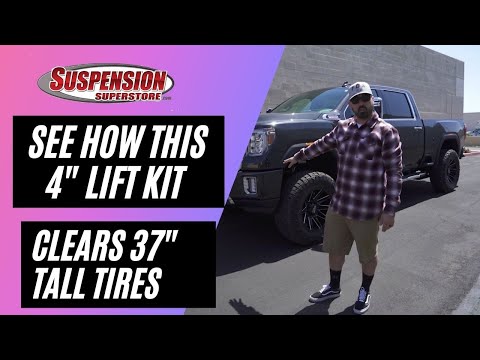 Watch How This 4\" Cognito Lift Kit Clears 37\" Tall Tires