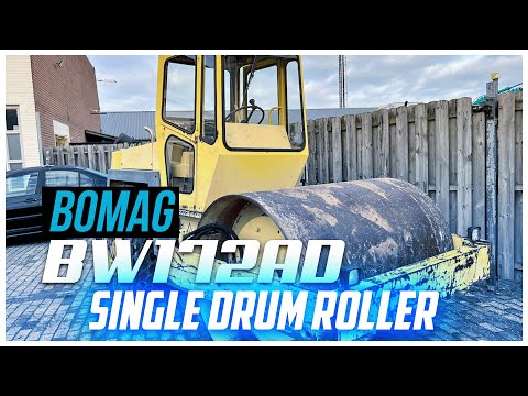 Bomag BW172AD single drum roller demonstration 1991