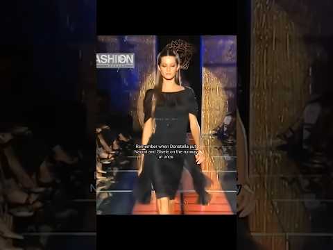 Naomi Campbell and Gisele Bundchen For Versace 1999 !! #donatellaversace