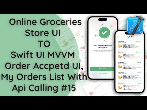 #15 Online Groceries Shop App | SwiftUI MVVM: My Orders List  with API Calling | Native iOS Tutorial