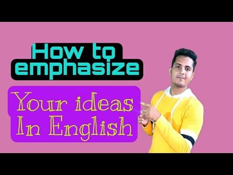 How to Add Emphasis in English - Improve Your Spoken English |Emphasis sentences|