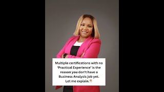 Multiple certifications and no practical experience is the reason you don’t have a Business  #shorts