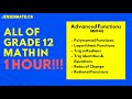 All Of Grade 12 Math Advanced Functions IN 1 HOUR Part 1