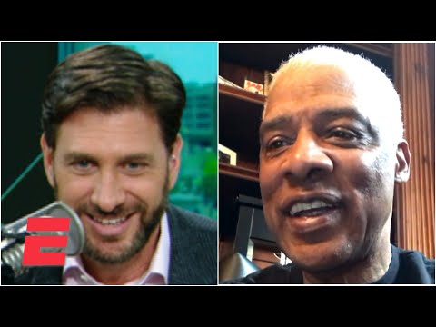 #Greeny採訪了Julius'J博士'Erving關於勒布朗的長壽和1983年76人隊的統治地位的問題。 (#Greeny interviews Julius 'Dr. J' Erving about LeBron's longevity and the 1983 76ers' dominance)