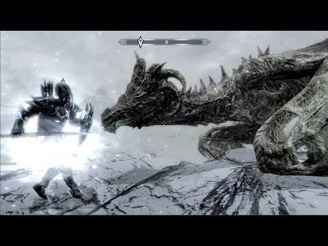 Skyrim | The Ebony Warrior Fights
