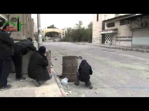 رباط عناصر كتيبة حذيفة بن اليمان على جبهة القدم في مدينة دمشق