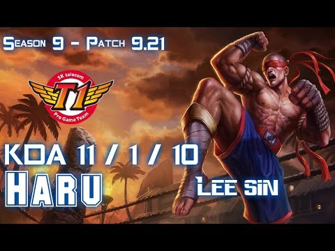 SKT T1 Haru LEE SIN vs EKKO Jungle - Patch 9.21 EUW Ranked