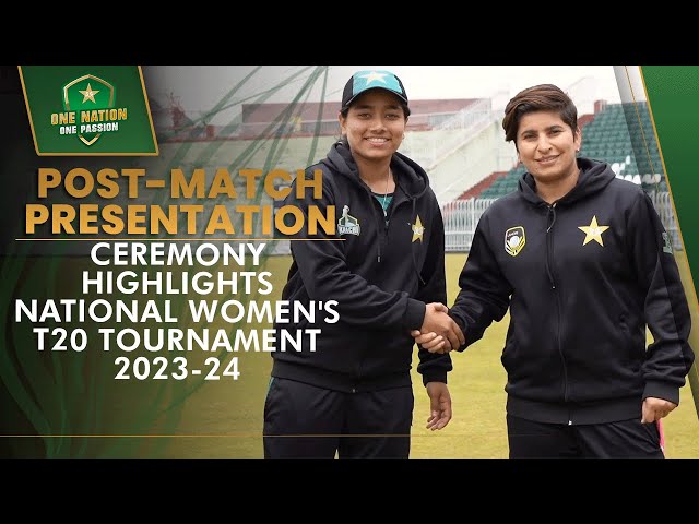 Post-match presentation ceremony highlights 🎥 | National Women’s T20 Tournament 2023-24 Post-match presentation ceremony highlights 🎥 | National Women’s T20 Tournament 2023-24