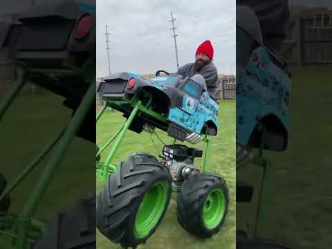 The Mini Grave Digger Is Fun #shorts #gravedigger #monstertruck #custombuild #diy #fun #omg #foryou