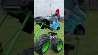 The Mini Grave Digger Is Fun #shorts #gravedigger #monstertruck #custombuild #diy #fun #omg #foryou