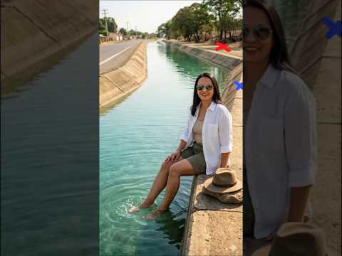 El canal de agua blanca portuguesa Venezuela. La piscina más larga de Venezuela.