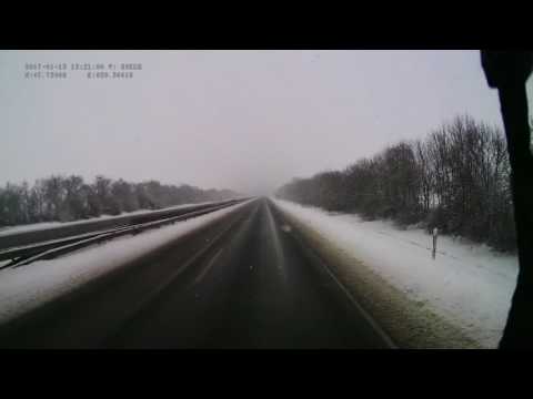 Hungary. Motorway M3, Hatvan-west — Mezőcsát, 2017, 4x