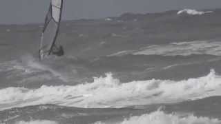 preview picture of video 'Surfen Hvide Sande Nordsee 24 08 2014'