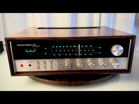 🎶✨ Harman Kardon 430 “Twin Powered” Vintage Stereo Receiver w/ NEW Walnut Wood Case — Serviced/Cleaned, LED Dial, Tested & Working image 17