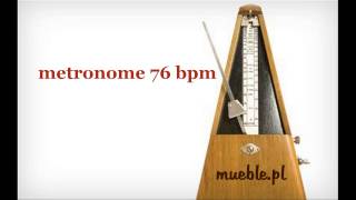 76 BPM (Beats Per Minute) metronome metronom
