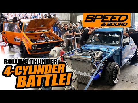 4-CYLINDER ROLLING THUNDER Dyno Day including 5 & 8 Cylinders.