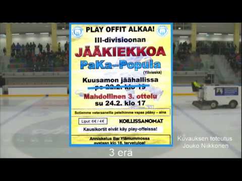 III-div Pay Off-jääkiekko-ottelu PaKa - Popula  24.2.2019