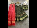 gaji silk chaniya choli with heavy lagdi pallu skirt Full stitched pair