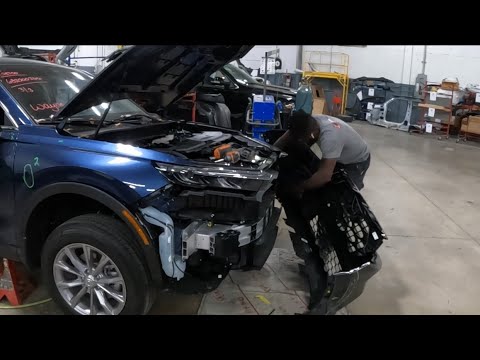 2023 Honda CR-V how to take the front bumper and headlight off