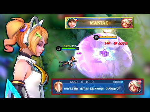WANWAN vs MELISSA FULL TUTORIAL🔥 ( 1 vs 4 Maniac ) | MLBB