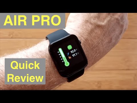 LEMONDA AIR PRO Temperature IP67 Waterproof Apple Watch Shaped Health Smartwatch: Quick Overview
