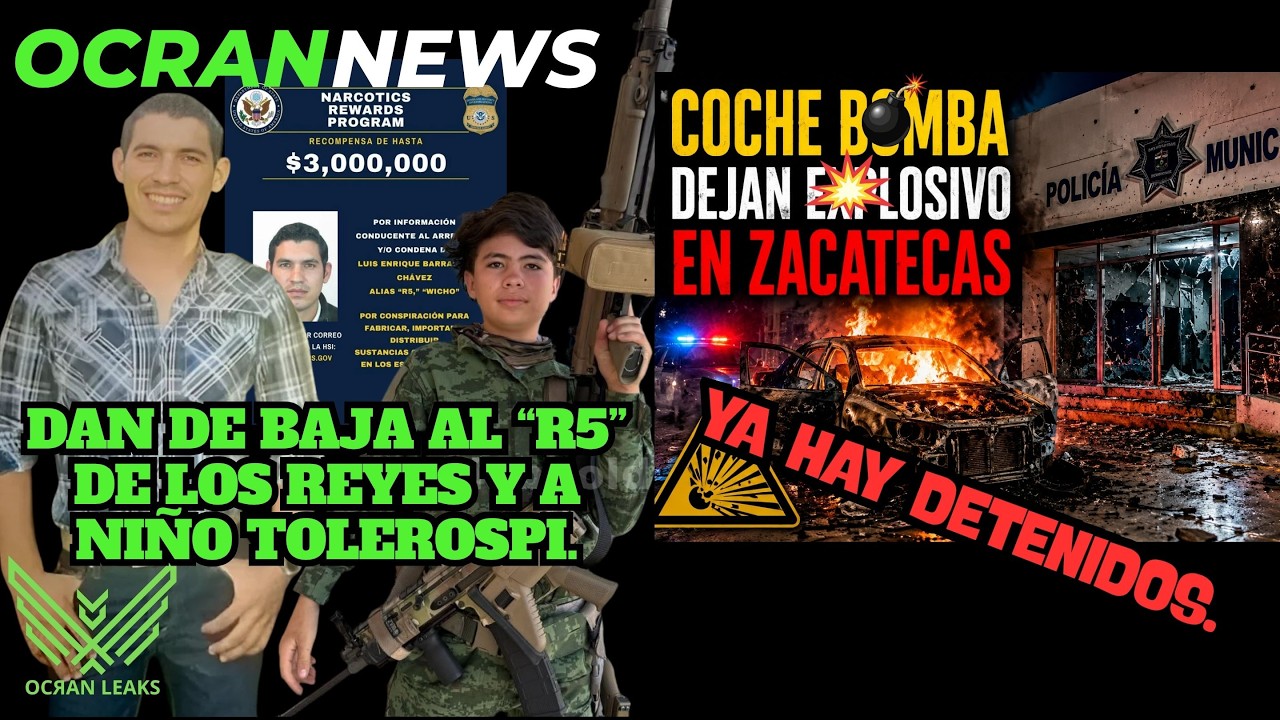 Dan de baja al "R5" de los Reyes; C#che B*mba en pleno centro de Ojocaliente Zacatecas