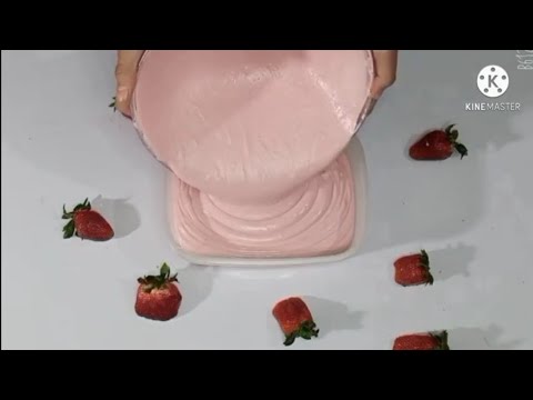 Strawberry Ice Cream recipe | Only 3 ingredients Best and Easy recipe | Kitchen with Afshan