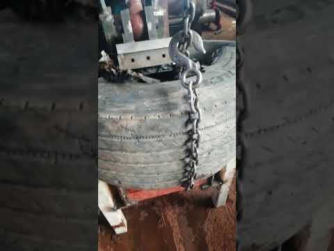 Испытание гидравлических ножниц для резки грузовых шин