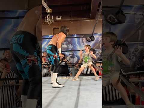 This kid is lucky that I only shaved his head… @AAWPro  #wrestling #prowrestling #wwe #tna #fyp