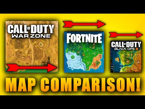 Warzone Map Size Comparison Vs Blackout Fortnite Pubg Cod Modern Warfare Battle Royale Warzone