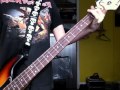 Garbage I think I'm paranoid bass cover 