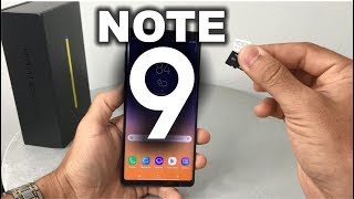 How to install SD and SIM card into Samsung Galaxy Note 9