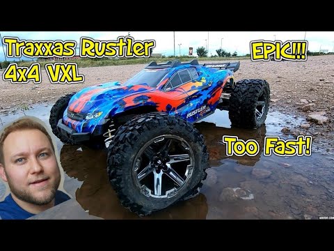 Traxxas Rustler 4x4 VXL Brushless Stadium Truck is TOO Fast!!!