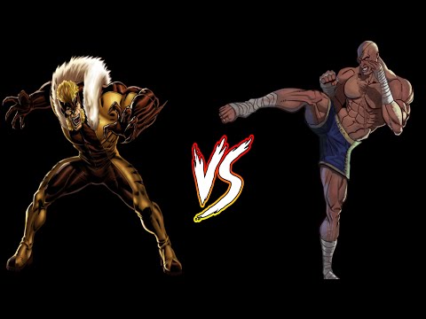 MUGEN Battle - Sabretooth vs Sagat  (X-men vs Street Fighter Battles)