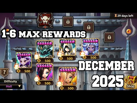 TOA Hell (1-6) Clear December! 2025 (Summoners War)