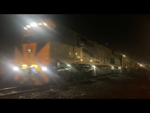 Up SCT 2PM9 SCT Freight with CF4428 CSR006 SCT009 SCT010 SCT011 at North Geelong at night 19/9/2024