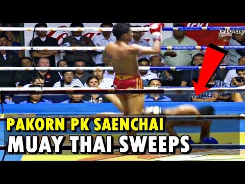 Pakorn's Best Muay Thai Sweeps & Trips (ปกรณ์ พี.เค.แสนชัยมวยไทยยิม) | Fight I.Q. Highlight