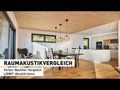 LIGNO® Akustik home - Raumakustikvideo (Vorher-Nachher-Vergleich)