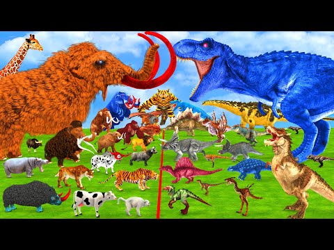 Prehistoric Animals vs Dinosaurs Animals Size Animal Epic Battle Animal Revolt Battle Simulator