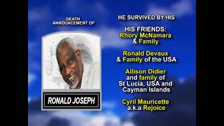 Ronald Joseph ~ Long Obituary