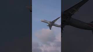 American Airlines 737-800 blast off into the sunset. #airplane #737 #stmaarten