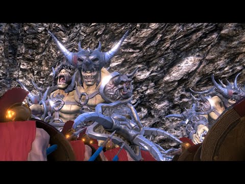 50 Giant Ogres vs. 500 Spartans and 100 Archers Ultimate Epic Battle Simulator UEBS