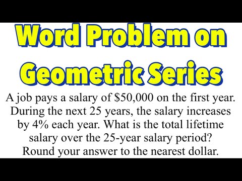 Word Problems on Geometric Series (Part 1)