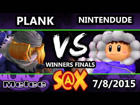 S@X 105 - Plank (Sheik) Vs VGz | Nintendude SSBM Winner Finals - Smash Melee
