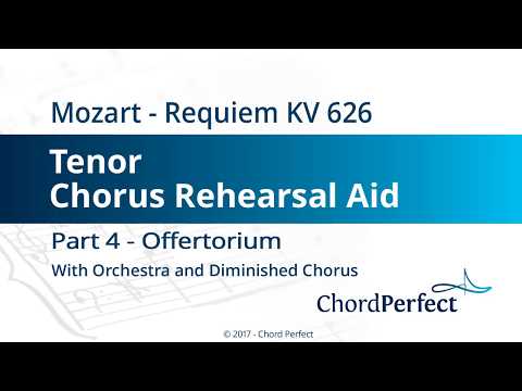 Mozart's Requiem Part 4 - Offertorium - Tenor Chorus Rehearsal Aid