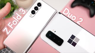 Which one is better in 2022 ? HONEST Review of Samsung Galaxy Z Fold 3 vs Microsoft Surface Duo