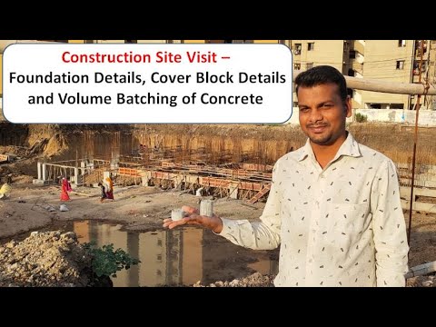 Construction Site Visit Building Foundation Construction Cover Block Volume batching
