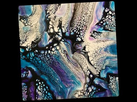 (329) Acrylic Fluid Painting - Bloom Fail Turned Bloom Swipe Success